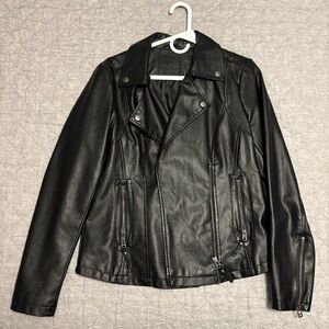 Max Studio Black Vegan Leather Jacket